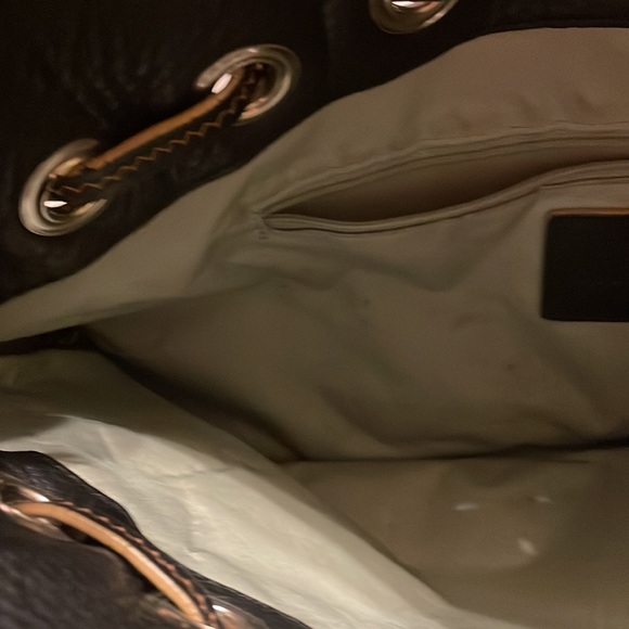 Cole Haan Women’s Black Leather Shoulder Bag Purse 16 X 12 - Picture 7 of 14